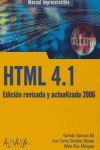 M.I HTML 4.1. EDICIÓN REVISADA Y ACTUALIZADA 2006