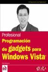PROFESIONAL PROGRAMACIÓN DE GADGETS PARA WINDOWS VISTA