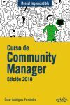 CURSO DE COMMUNITY MANAGER. EDICIÓN 2018.