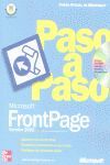 MICROSOFT FRONTPAGE 2002 PASO A PASO