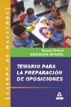 TEMARIO EDUCACION INFANTIL PARTE A