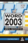 WORD 2003 PARA OPOSITORES