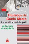 TEST TITULADOS DE GRADO MEDIO JUNTA ANDALUCIA PERSONAL LABORAL G. II