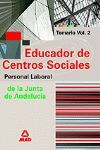 VOL. 2 EDUCADOR DE CENTROS SOCIALES PESRSONAL LABORAL JUNTA DE ANDALUC