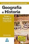 CUERPO DE PROFESORES ENSEÑANZA SECUNDARIA GEOGRAFÍA E HISTORIA. V.IV