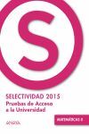 SELECTIVIDAD MATEMÁTICAS II 2015