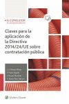CLAVES PARA LA APLICACION DE LA DIRECTIVA 2014/24/UE SOBRE CONTRATACION PUBLICA