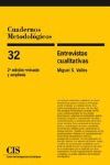 ENTREVISTAS CUALITATIVAS (CUAD. INV. METODOLOGICAS, 32)