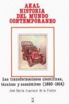 HISTORIA DEL MUNDO CONTEMPORANEO: LAS TRANSFORMACIONES CIENTIFICAS, TE