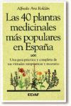 LAS 40 PLANTAS MEDICINALES MAS POPULARES EN ESPAÑA