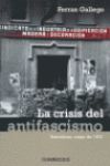 CRISIS DEL ANTIFASCISMO. BARCELONA, MAYO DE 1937