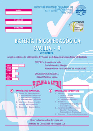 EVALÚA-9 (BATERÍA)