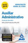 AUXILIAR ADMINISTRATIVO DEL ESTADO PRUEBA INFORMATICA OFFICE