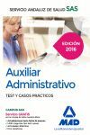 TEST Y CASOS PRACTICOS AUXILIAR ADMINISTRATIVO SAS 2016