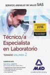 TECNICO/A ESPECIALISTA LABORATORIO SAS VOL 2