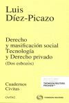 DERECHO Y MASIFICACIÓN SOCIAL. TECNOLOGÍA Y DERECHO PRIVADO (DOS ESBOZOS)