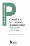 CLÁUSULAS EN LOS CONTRATOS INTERNACIONALES. REDACCION Y ANALISIS