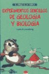 EXPERIMENTOS SENCILLOS DE GEOLOGIA Y BIOLOGIA