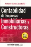 CONTABILIDAD DE EMPRESAS INMOBILIARIAS Y CONSTRUCTORAS 3º ED. 2005