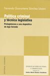 POLITICA CRIMINAL Y TECNICA LEGISLATIVA 2007