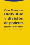INDIVIDUO Y DIVISION DE PODERES. ESTUDIOS FILOSOFICOS