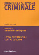STUDI SULLA QUESTIONE CRIMINALE (2019)