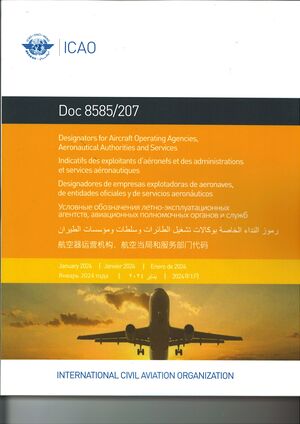 2023 DOC 8585/207 DESIGNATORS FOR AIRCRAFT OPERATING AGENCIES
